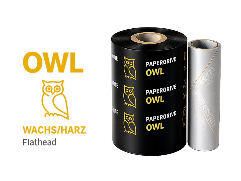Farbband paperdrive OWL – Harz Farbband für höchste Ansprüche